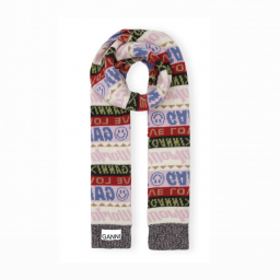 GRAPHIC SCARF wool multi